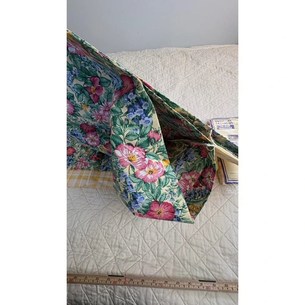 Vintage 1990 Floral‎ Blouson Valances Abigail Made USA NOS